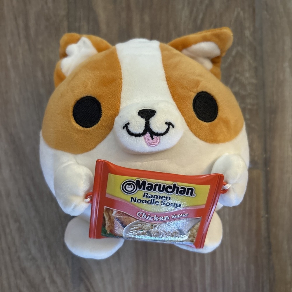 Snackles Benji Maruchan Ramen Noodle Soup Chicken Flavor Mascot Plush 5" Tall - Picture 1 of 7